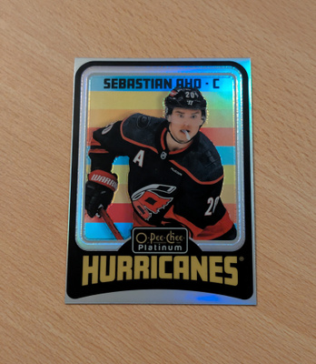 2024-25 OPC Platinum Sebastian Aho Retro Rainbow