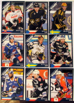 Cardset 2010-11 International Stars I-sarjan kortteja