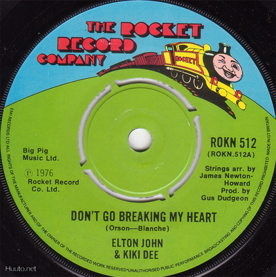 ELTON JOHN & KIKI DEE don`t go breaking my heart 45 -1976-