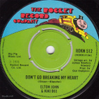 ELTON JOHN & KIKI DEE don`t go breaking my heart 45 -1976- - pikkukuva 1