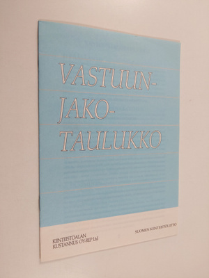 Vastuunjakotaulukko