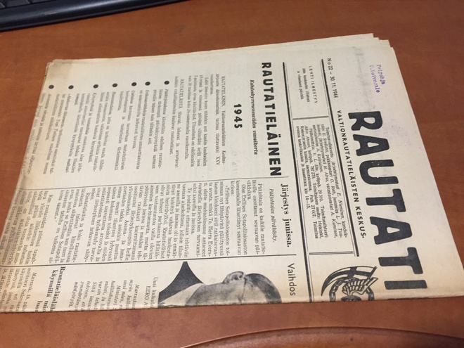 RAUTATIELÄINEN LEHTI 22/1944