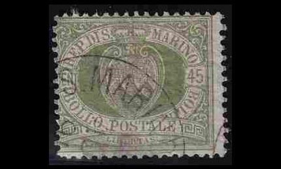 San Marino 18 o Vaakuna 45 C (1892)