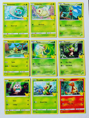 Pokemon McDonald's 2021 Täysi non-holo Sarja 25/25 Korttia