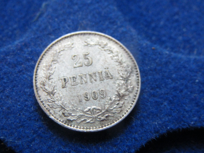 25 penniä 1909