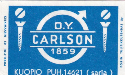 Kuopio. O.Y. Carlson ,   s84