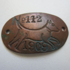 Vanha koiraveromerkki v.1909 - pikkukuva 1