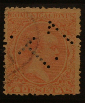 # 23068 # Espania - 2 pesetas o, reijite