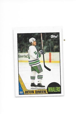 1987-88 Topps #124 Kevin Dineen Hartford Whalers