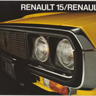 Renault 15 ja 17 alkuperäinen esite 1973 - pikkukuva 1