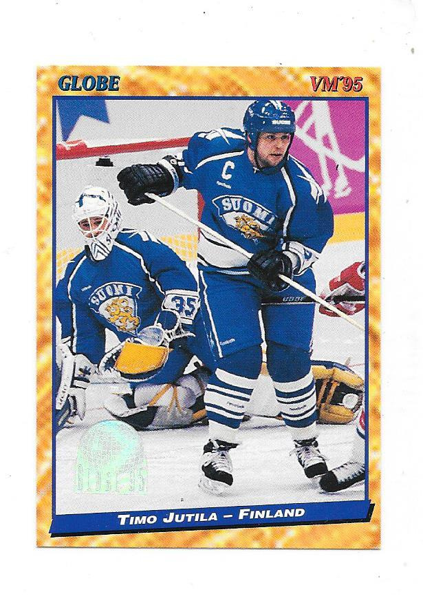 1995 Globe #130 Timo Jutila  Suomi  Tappara