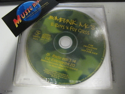 BOMFUNK MCS / B-BOYS & FLY CRISIS PROMO CD SINGLE