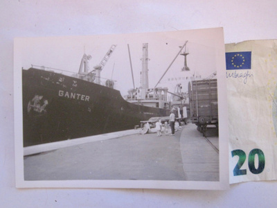 Valokuva Laiva Ganter Dagny n.1951 Rautatie Mikä Satama?
