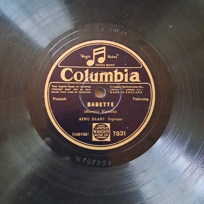 AINO AARI, BABETTE, VENÄL.KEHTOLAULU V. 1928