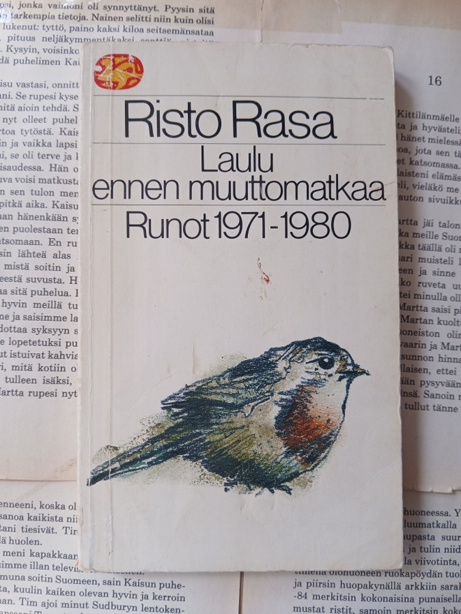 Risto Rasa - Laulu ennen muuttomatkaa (nid.)