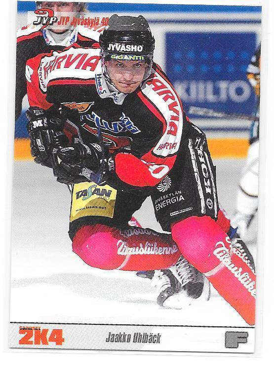 2003-04 CardSet #82 Jaakko Uhlbäck JYP