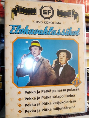 4DVD ELOKUVAKLASSIKOT PEKKA JA PÄTKÄ ( SIS POSTIKULU )