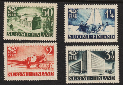 1938 Postin 300v juhlamerkit leimaamattomina**