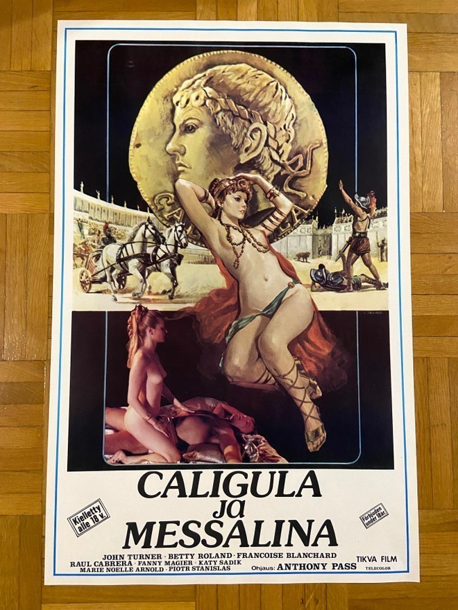 Vanha elokuvajuliste: Caligula ja Messalina