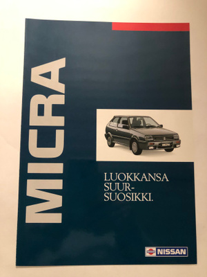 Myyntiesite - Nissan Micra - 11/1990