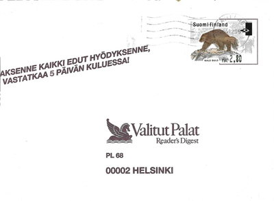 ATM 31 AHMA 2.80 MK SIIRTYMÄÄ KESKELLE KUORELLA KULKENUT