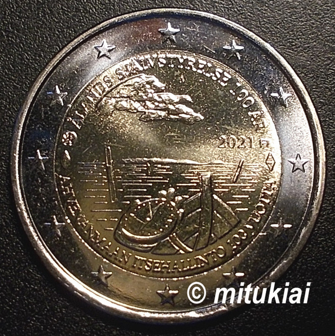 Suomi 2 euro 2021 juhlaraha Ahvenanmaa, UNC