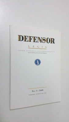 Defensor legis N:o 3/2009 : Suomen asianajajaliiton äänen...