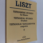 Liszt : Technical studies for piano 2 - Technische Studie... - pikkukuva 1