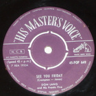 7" DON LANG See You Friday single 1959 suomi rockabilly EX- - pikkukuva 1