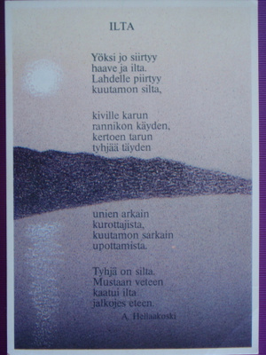 Aaro Hellaakoski "Ilta"