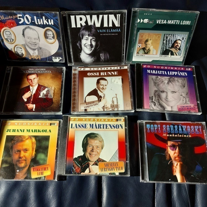 Iskelmä CD  / 2CD / BOX / CDS levyjä paljon