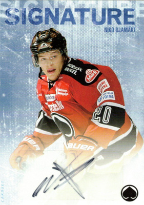 2016-17 Cardset NIKO OJAMÄKI Ässät Signature nimmari