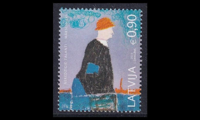 Latvia 1081 ** Sokeat taiteilijat (2019)
