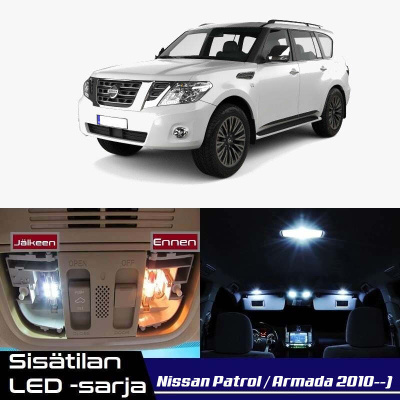 Nissan Patrol (Y62) Sisätilan LED-sarja 14-osain