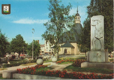 Lappeenranta Lappeen kirkko ja sankaripatsas