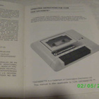1530 DATASETTE UNIT Model C2N manual CommodoreCOMPUTER v1983 - pikkukuva 3