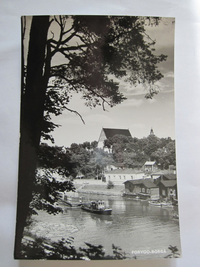 VANHA Postikortti Porvoo 1950-luku Alkup.Mallikappale