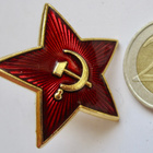 VANHA Tähti Kokardi CCCP PAINAVA KOMEA Messinkiä - pikkukuva 1