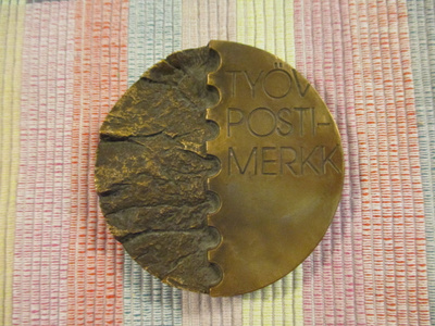 Työv Posti -Merkk mitali 1988.