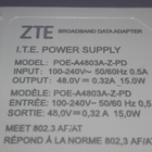 ZTE POE-A4803-Z-PD 48V 0,32A 15W POE adapter - pikkukuva 1