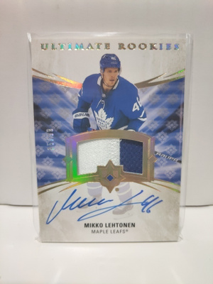 2020-21 Ultimate Rookie Autographed Patch#142 Mikko Lehtonen