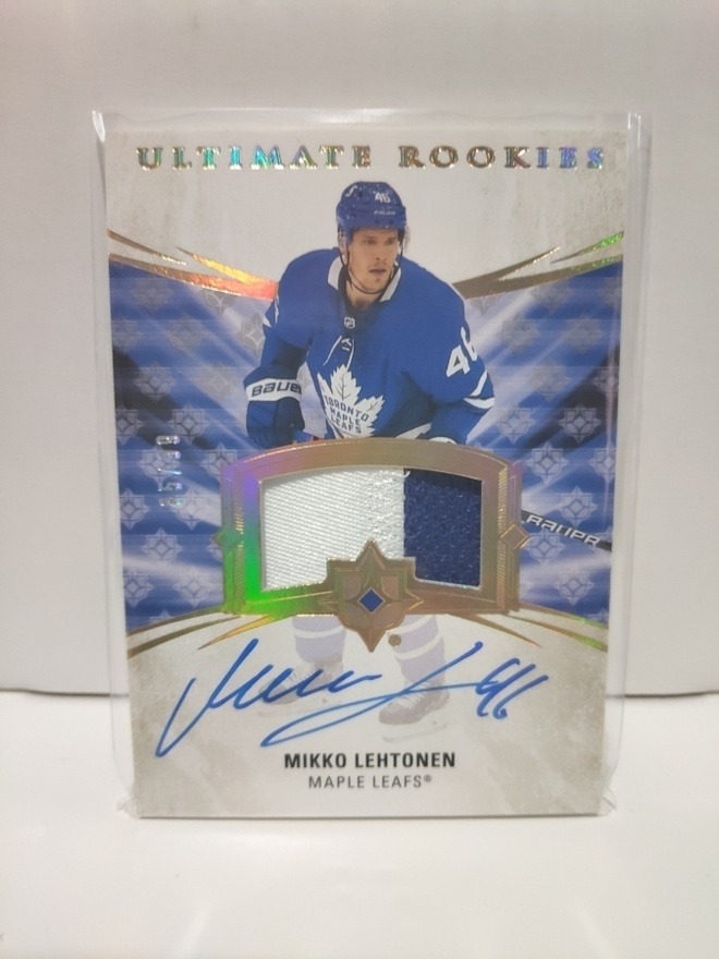 2020-21 Ultimate Rookie Autographed Patch#142 Mikko Lehtonen