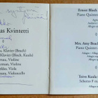 BLOCH • BEACH • KUULA • PIHTIPUDAS PIANO QUINTET – CD 1991 - pikkukuva 2