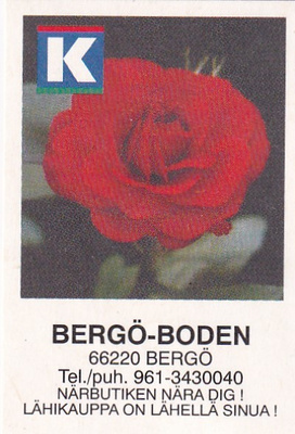 Bergö - Boden ,1/13