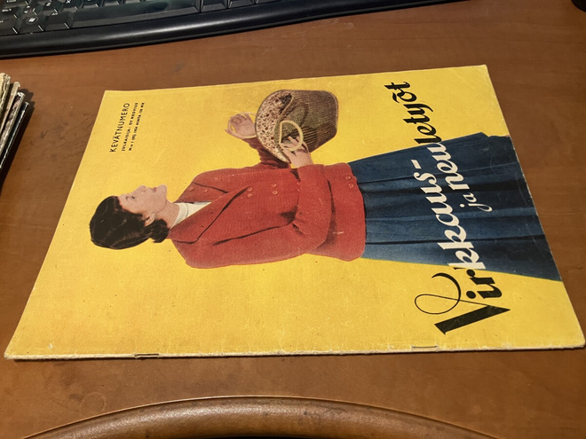 VIRKKAUS JA NEULETYÖT LEHTI 1/1954 HYVÄ