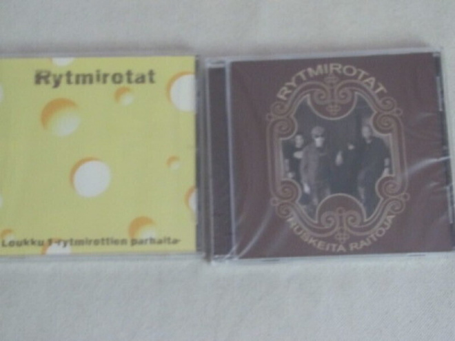 Rytmirotat Loukku I & Ruskeita raitoja cd:t muoveissa