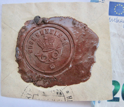 VANHA Vahasinetti Vuoksenniska Postitoimisto 1880-l KOMEA