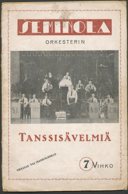 1933 Seminola orkesterin tanssisävelmiä vihko no. 7
