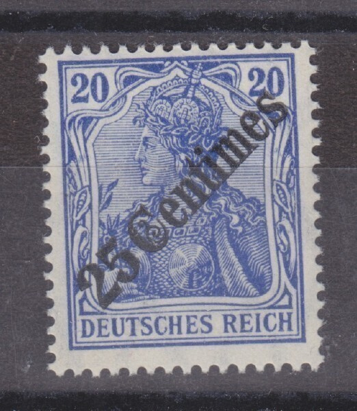 Saksa reich Saksan posti Turkissa 1908 Mi 50 postituoreena