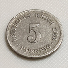 Saksa 5 Pfennig 1906A - pikkukuva 3